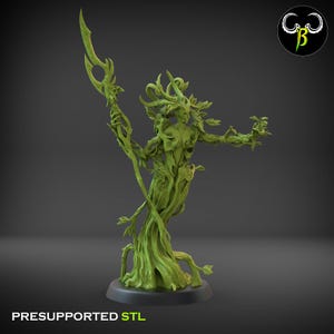 Ivy Sorceress – Clay Beast Miniatures – Grove Guardians – Premium ABS Resin Miniatures – 3D-gedruckt für Wargames und Rollenspiele