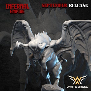 Infernal Bull from the Infernal Empire army - Infernal Dwarf by White Angel Miniatures, ideal for wargames, Dungeons & Dragons and Pathfinder