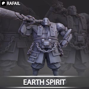 Earth Spirit - Rafail Miniatures - 3D resin figure inspired by Dota 2