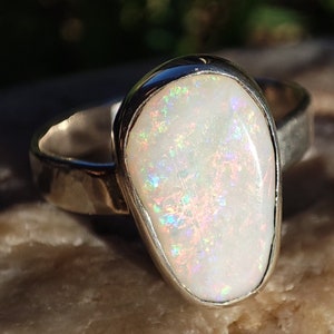 オーストラリア産マトリックスオパールリング – 925スターリング