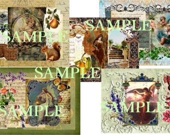 Angelic Dreams Digital Collage Prints (Group 3-4)