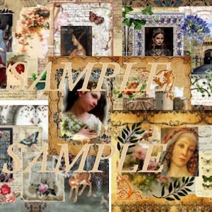 Medieval Dreams Collage Digital Prints (Group 1)