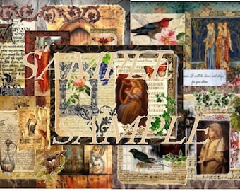 Medieval Dreams Collage Digital Prints (Group2)