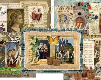 Medieval Dreams Digital Collage Prints (Group4)