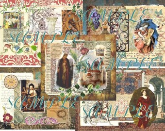 European Renaissance Art Collage Prints (Group 3)