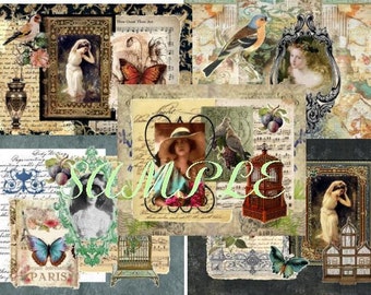 Elegant English Lady Digital Prints (Group1)