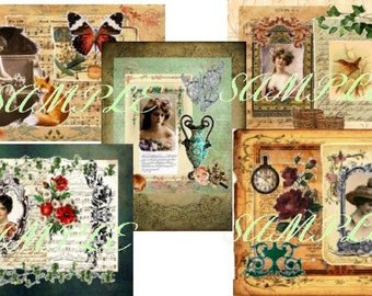 Elegant English Lady Digital Prints (Group 3)