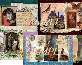 Medieval World Digital Collage Prints ( Group 1-2)