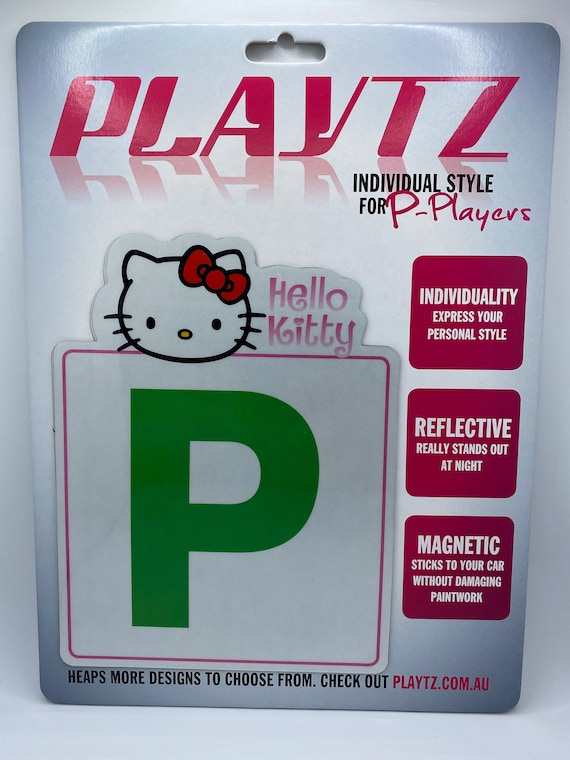 Buy P Plates Hello Kitty Magnet//decal//reflective//personalised