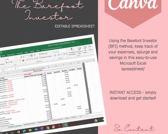 Arkusz kalkulacyjny do śledzenia budżetu pary Barefoot Investor (BFI) (Microsoft Excel) — wydatki, szaleństwa, oszczędności, wiadra, dwutygodniowe wynagrodzenie