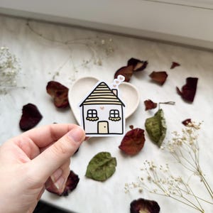 Zuhause voller Liebe Aufkleber | glänzender Vinyl Sticker, Selbstliebe Sticker, Selfcare Sticker | wasserfester Aufkleber | Geschenk für geliebte Person, Partner