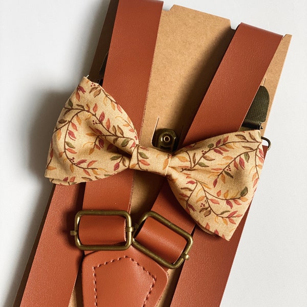 sparkly bow tie and suspenders