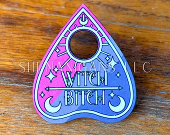 Bisexual Pride Flag Planchette Pin (Pronoun Styles Available)