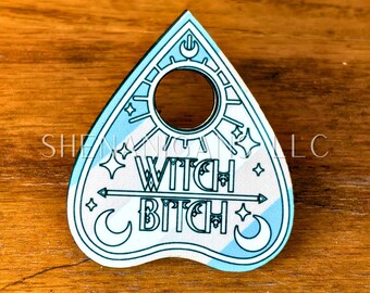 Trans Pride Flag Planchette Pin (Pronoun Styles Available)