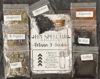 Return to Sender DIY Spell Jar Kit - Do It Yourself