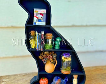 Curio Shelf Dog - Trinket, Desk, Crystal