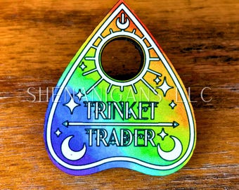 Trinket Trader Rainbow Pride Flag Planchette Pin