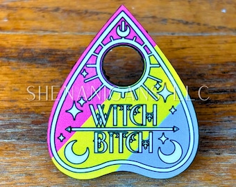 Pansexual Pride Flag Planchette Pin (Pronoun Styles Available)