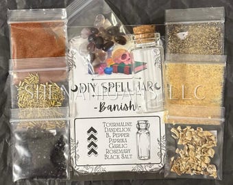Banishing DIY Spell Jar Kit - Do It Yourself