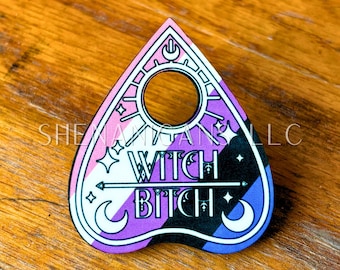 Genderfluid Pride Flag Planchette Pin (Pronoun Styles Available)