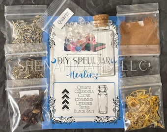Healing DIY Spell Jar Kit - Do It Yourself
