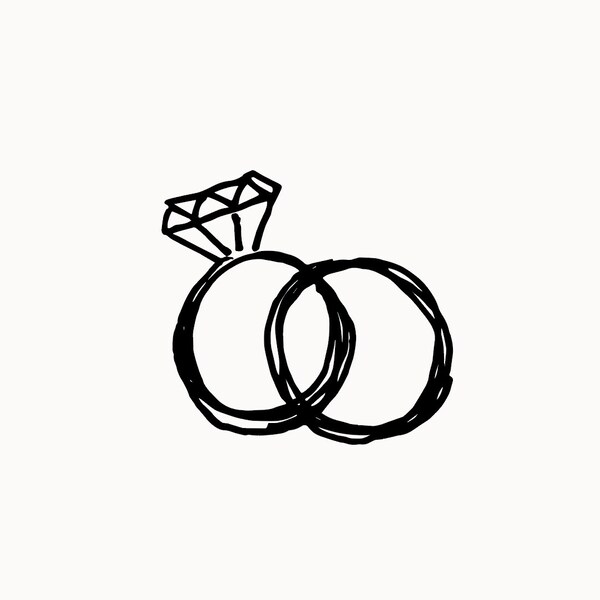 Rings Illustration, Digital File