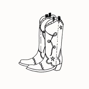Impressions de bottes de cow-girl, impressions de cow-boy bleu, impressions occidentales tendance, impressions numériques, art occidental, impressions occidentales, icône de bottes de cow-boy, numérique
