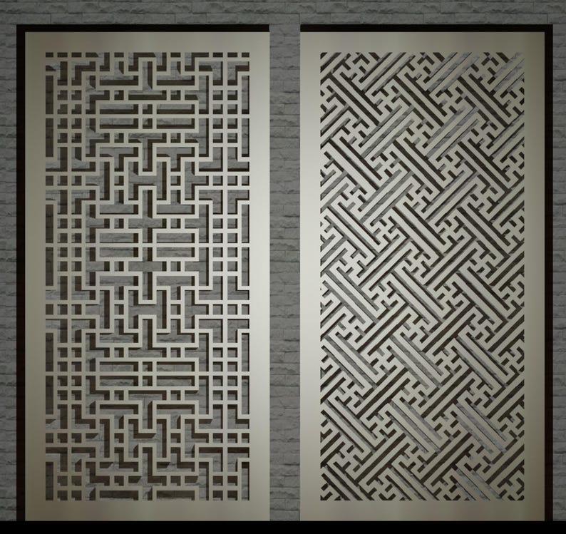 Decorative Screens 13 | 10 Digital Templates to Be Used for Laser ...