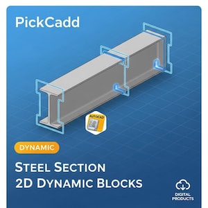 AutoCAD 2Dパラメトリックブロック（1109）の米国鋼構造セクションの包括的なライブラリ
