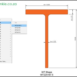 AutoCad Blocks | USA Steel Sections | AISC WT Shape