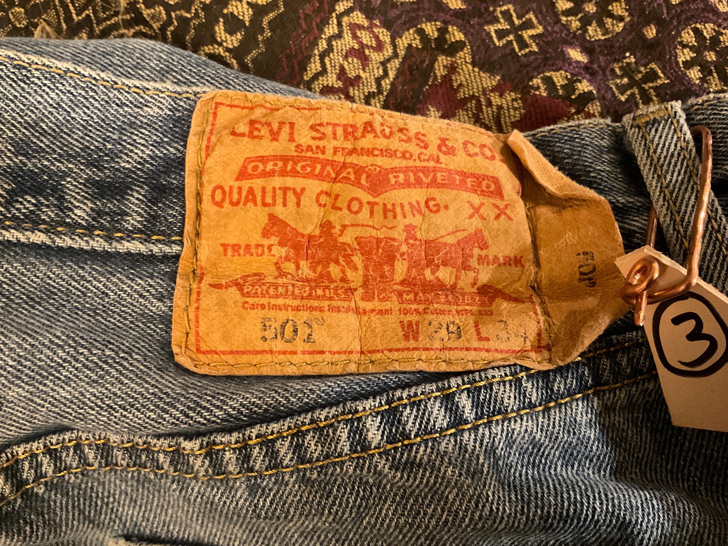 Vintage Levi Jeans 34 501 - Etsy