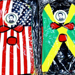 JAMAICA & AMERICA Dual Flag Print Ski Mask