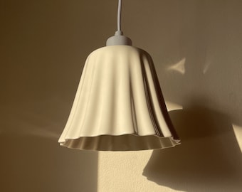 Handmade Clear Glazed White Porcelain Ceramic Pendant Light