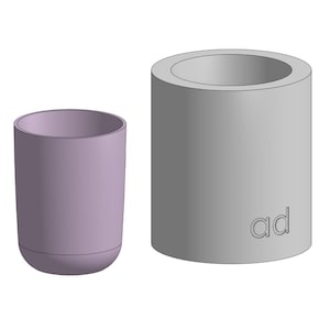 Large cup mug plaster slip casting mould. Form mold P0207L