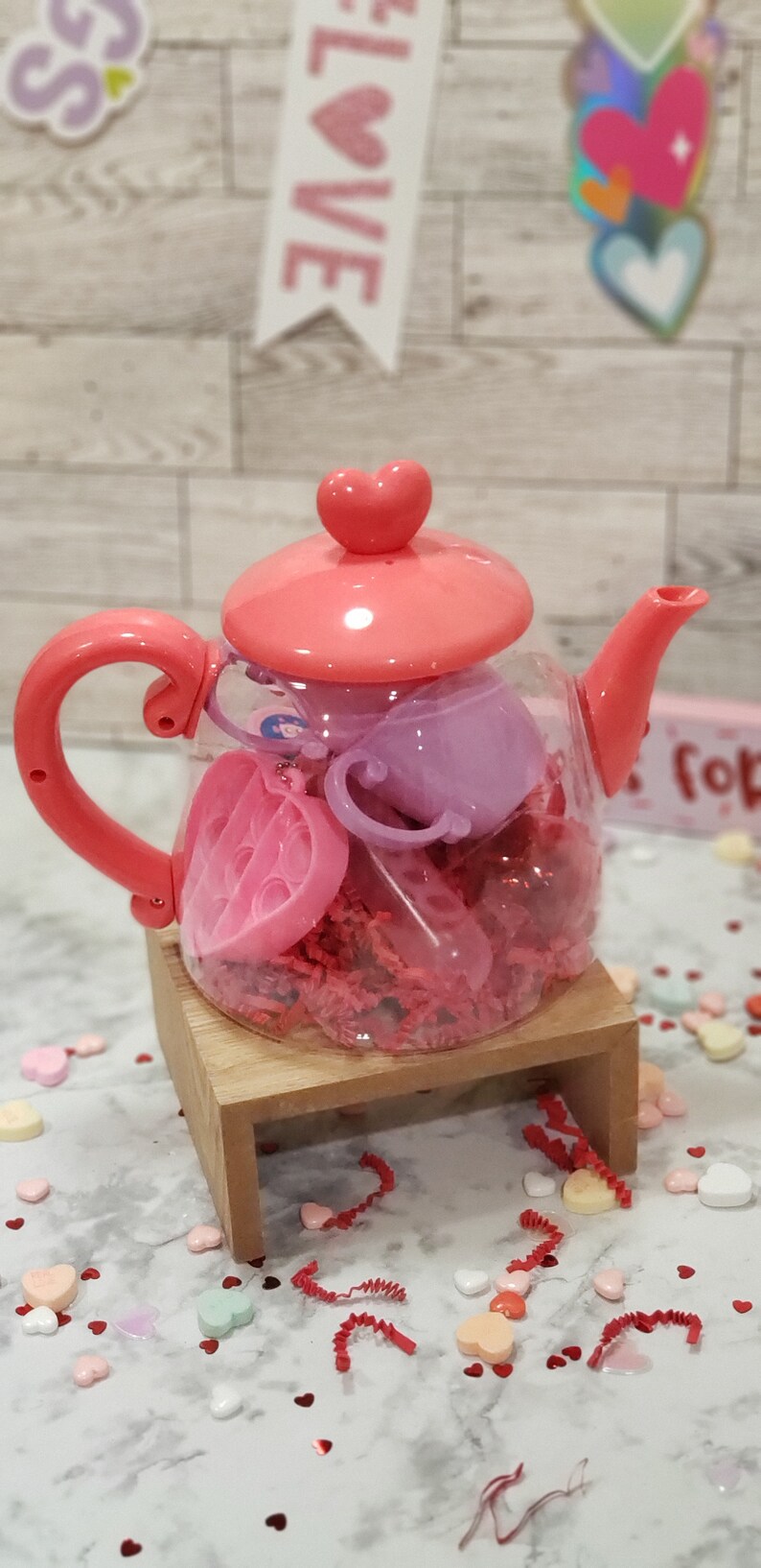 Personalized Pretend Play Tea Set, Play Food Toys, Plastic Tea Party