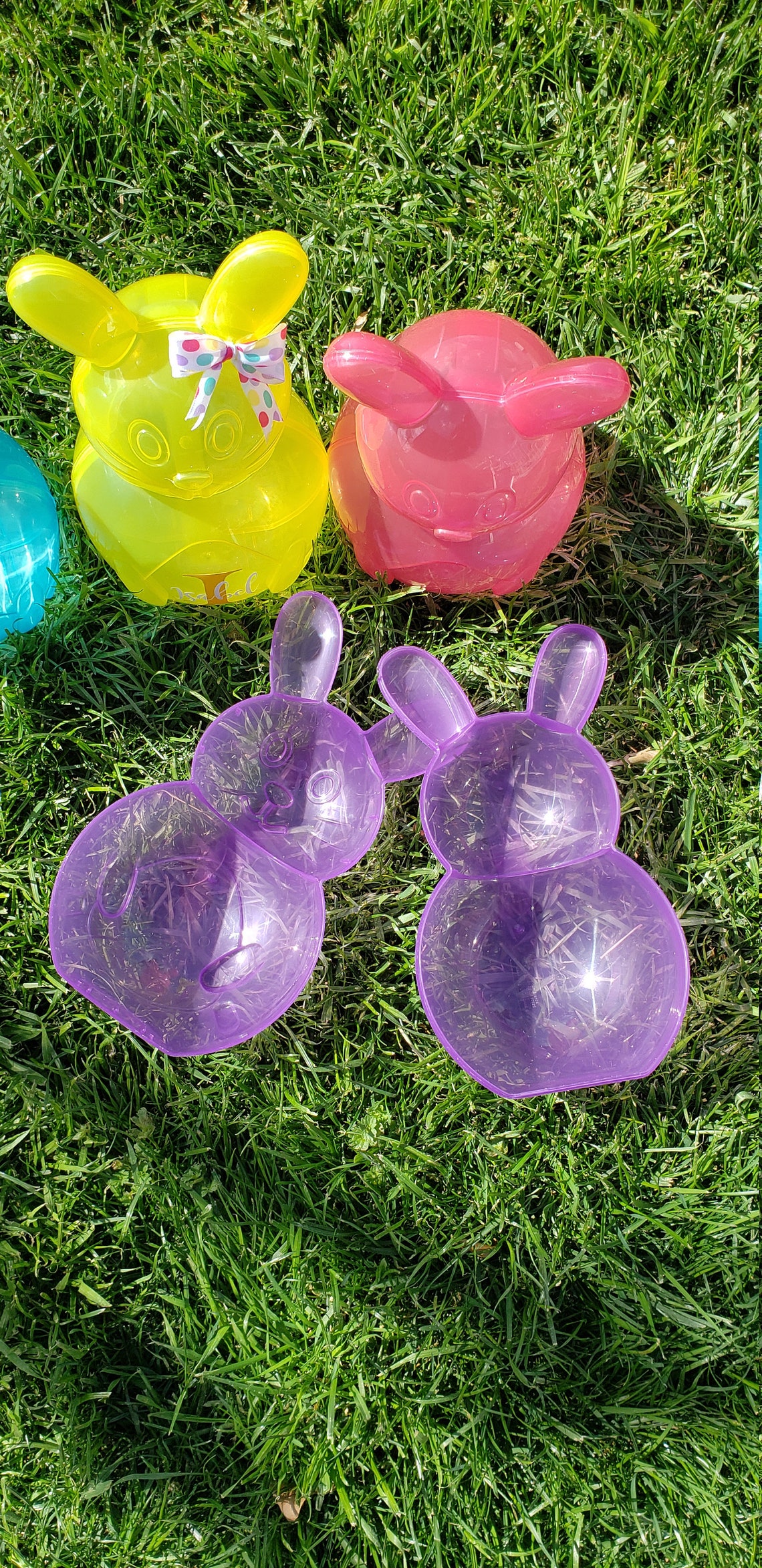 Personalized Large Plastic Easter Bunny Container Etsy