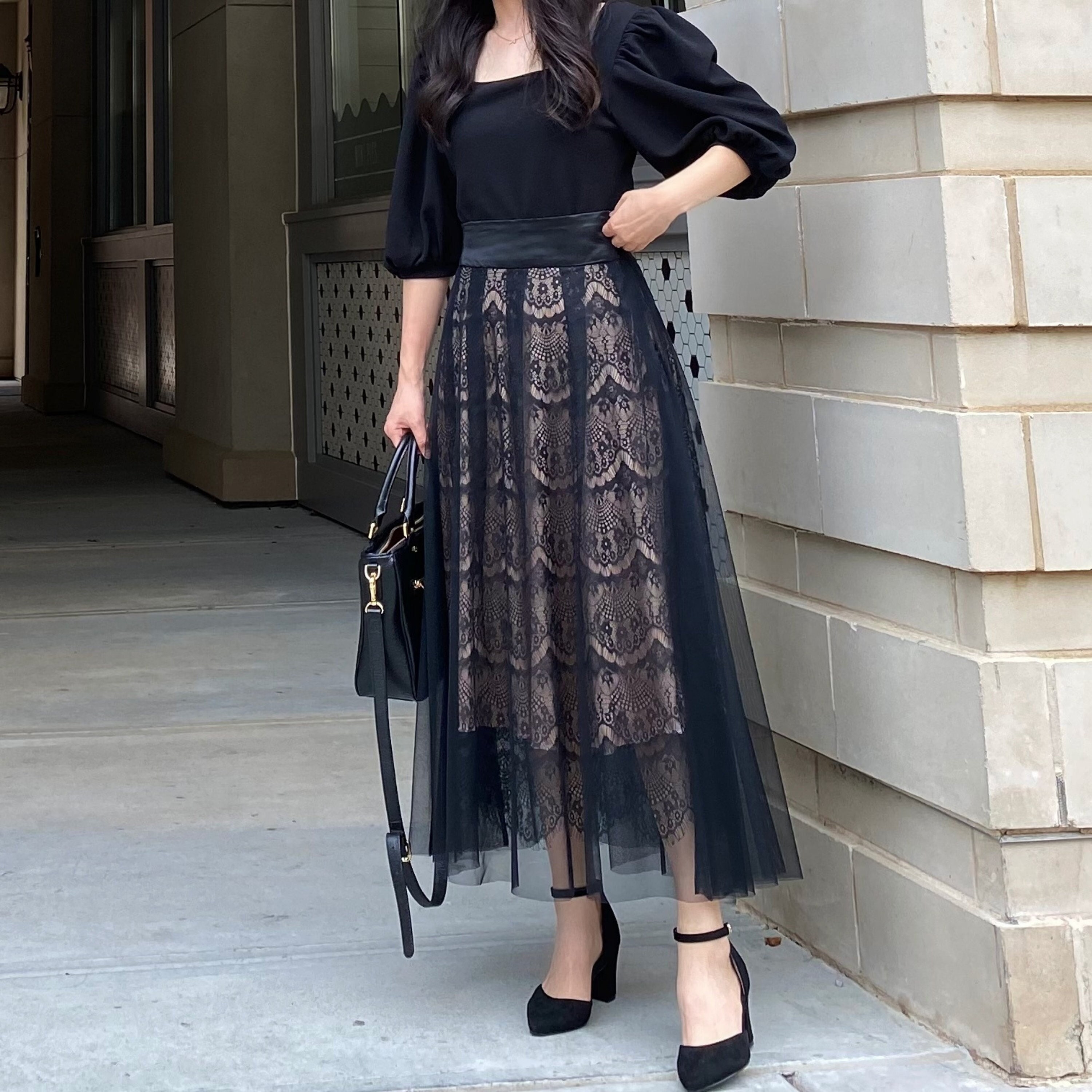 Black Lace Skirt Outfit Images | lupon.gov.ph