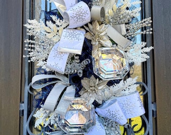 X-Large Christmas Swag Wreath, Holiday Porch Decor