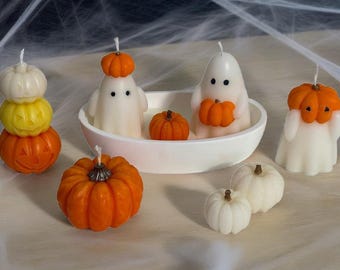 Halloween Handmade Soy Candles, Fall Home Decor, Holiday Decorations
