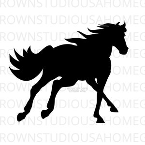 Horse SVG, Running Horse Png, Horse Silhouette Clipart Vector,  Svg, Dxf, Eps Png Jpg, Instant Download for Cricut Glowforge, Silhouette