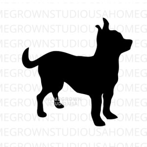 Chihuahua Silhouette SVG Dog Clipart Chihuahua Lover Cut Files Svg Dxf  Eps Png Jpg Instant Download for Cricut Glowforge, Silhouette