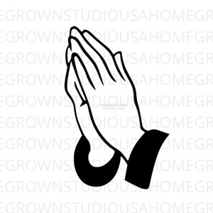 Praying Hands Svg, Easter Svg, Jesus Svg, Faith Svg, Christian Commercial, Svg, Dxf, Eps Png Jpg, Instant Download for Cricut or Silhouette