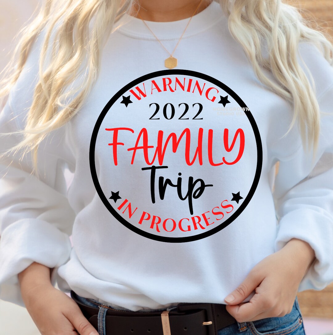 Warning Family Trip in Progress SVG Spring Break Family - Etsy Canada
