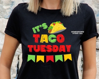 It's Taco Tuesday SVG,  Taco Svg, Mexican Food Svg, Taco Png, Funny Taco Lover Shirt, Teacher Svg, Food Clipart, Svg Png Dxf Eps, Jpg Files