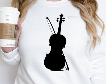 Violin Svg, Violin Dxf File, Orchestra Musical Instruments Clipart,  Svg, Dxf, Eps Png Jpg, Instant Download, Cricut Silhouette, Glowforge