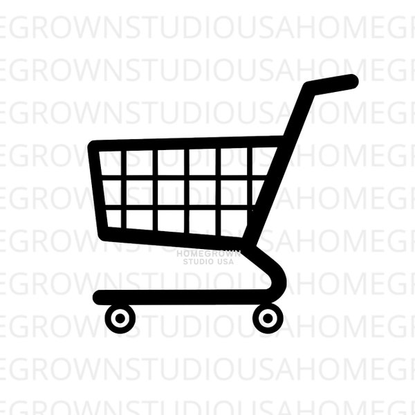 Shopping Cart Svg, Cart Svg, Checkout Grocery Cart Clipart Svg, Dxf, Eps Png Jpg, Instant Download for Cricut Glowforge, Silhouette