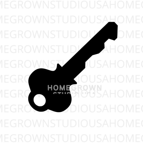 Key Svg, Lock Key Silhouette, Key Icon Clipart Vector Clipart,  Svg, Dxf, Eps Png Jpg, Instant Download for Cricut Glowforge, Silhouette