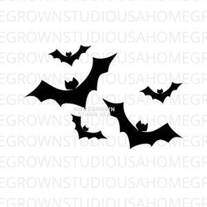 Halloween Nietoperze Svg, Clipart Nietoperza, Halloween Svg, Sylwetka Nietoperza Png, Plik Cricut, Cyfrowy, Natychmiastowe Pobieranie Cyfrowe, Svg, Dxf, Eps, Png, Jpg