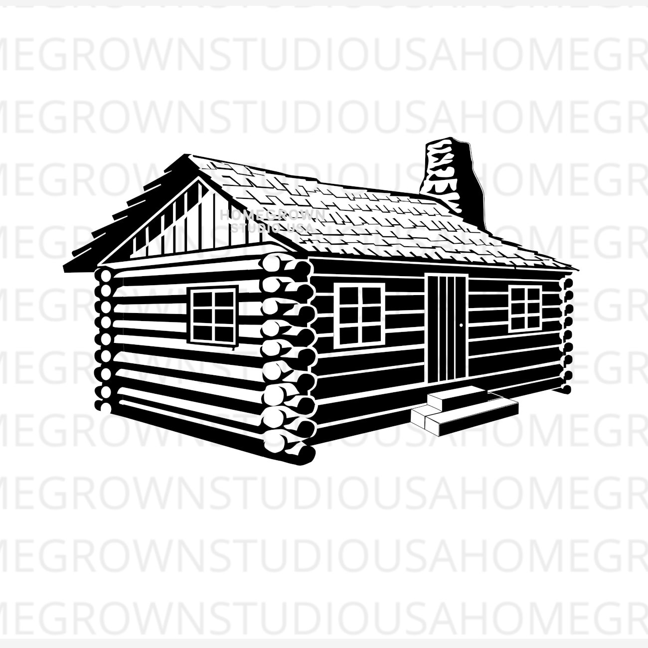 cabin camping clipart