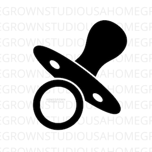 Fopspeen Svg, Baby fopspeen Svg, Pasgeboren Clipart Files, Commercieel gebruik, Svg, Dxf, Eps Png Jpg, Instant Download voor Cricut of Silhouet